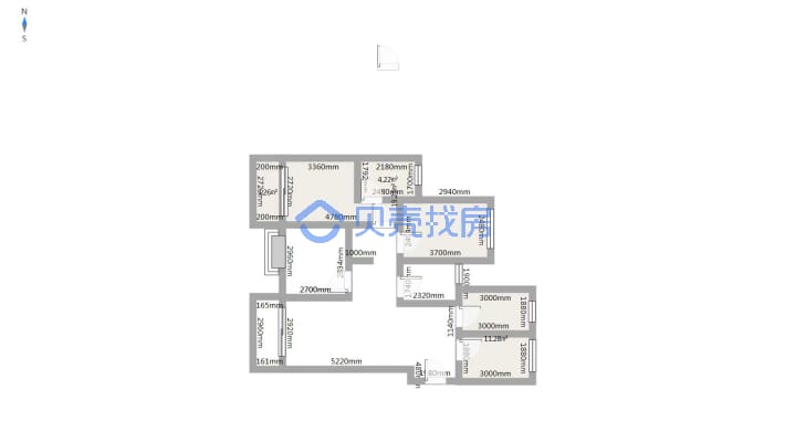韵湖澜湾(海州湾花园) 4室2厅 南 北-户型图