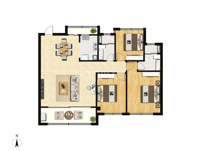 旭信翡翠滨江--建面 118m²