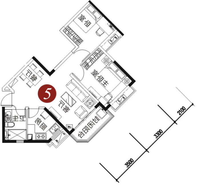 恒大未来城--建面 80.51m²