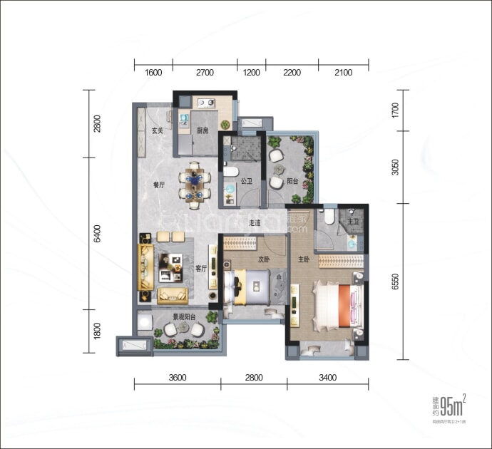 四会中集智谷荟园--建面 95m²