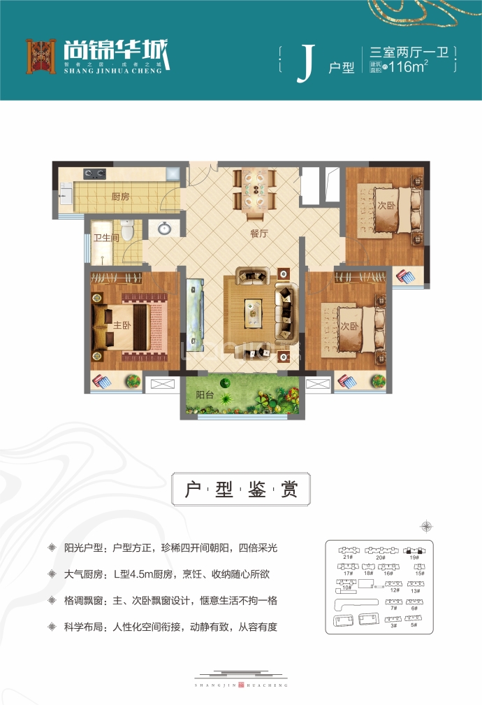 尚锦华城--建面 116m²