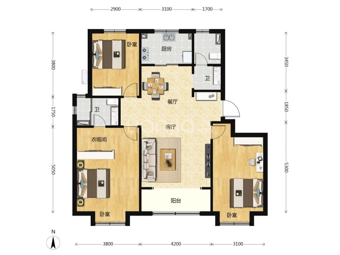 格调榴园--建面 121m²