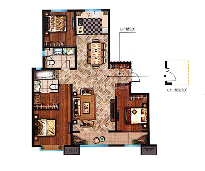 富力院士廷--建面 137.1m²