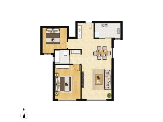 高铁新城--建面 86m²