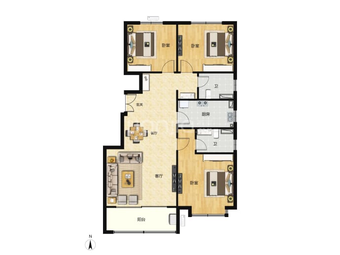 城发投云华--建面 123m²