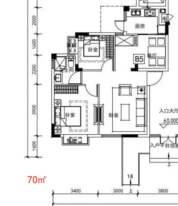 中洲·春风里--建面 70m²