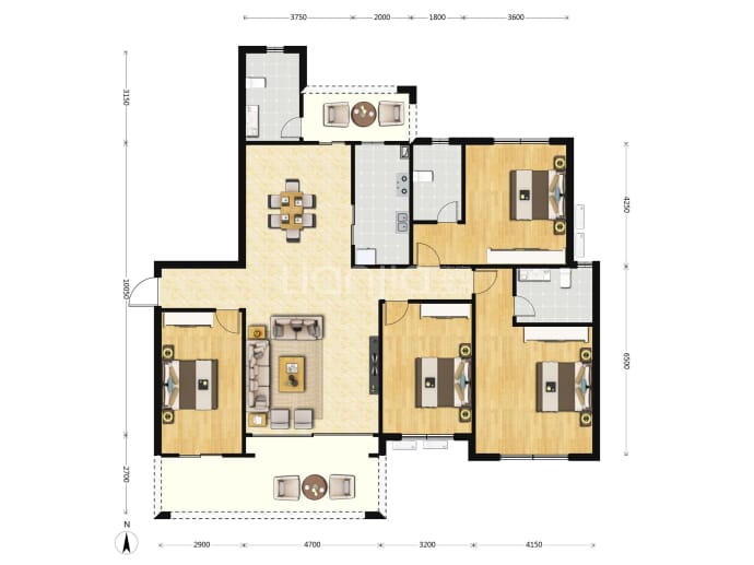 御凯名都--建面 188m²