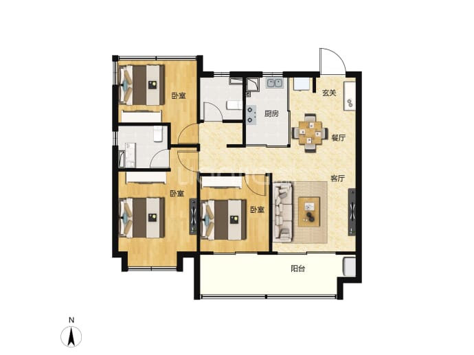 保利招商时光印象--建面 108m²