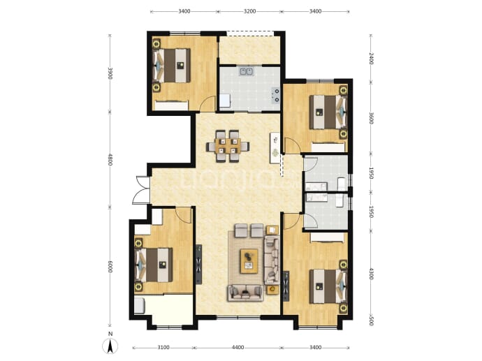 城投·奥文公馆--建面 162m²