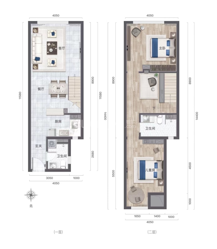 鹏辉当代阅MOMA--建面 64.57m²