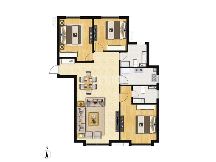 新城和兴府--建面 128m²