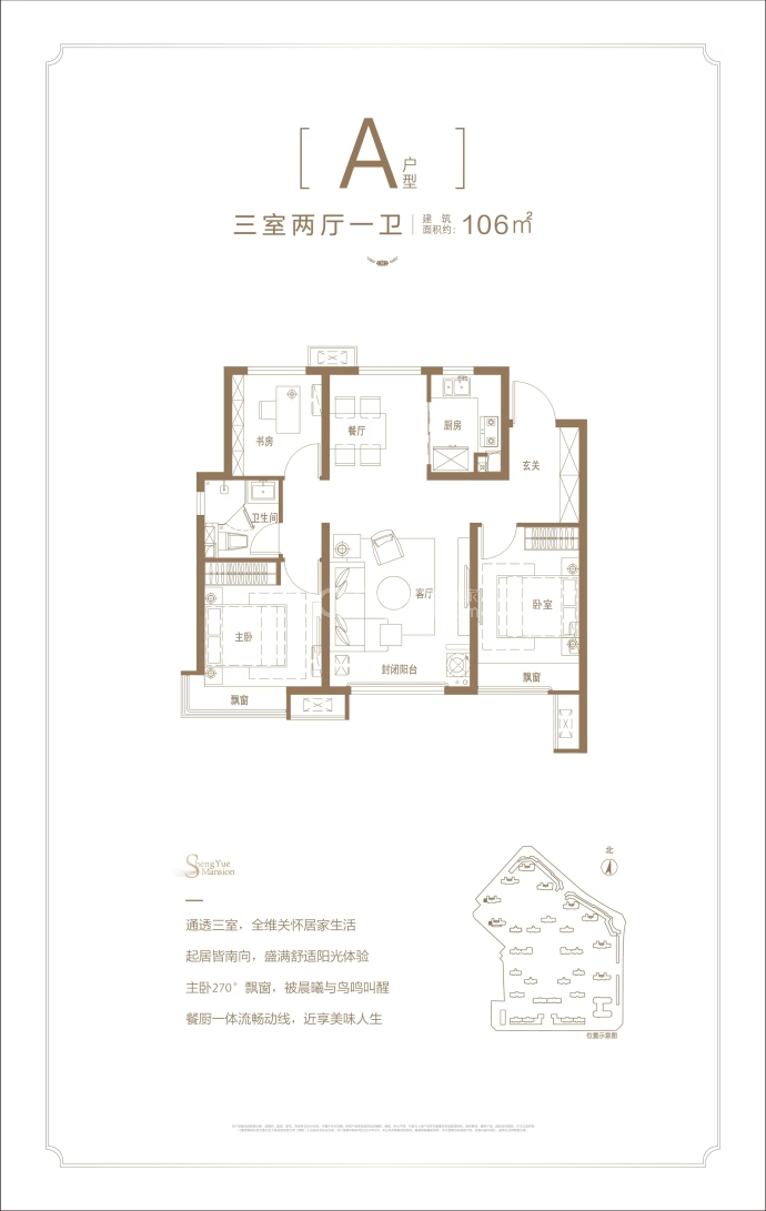 环晟·星天地|盛悦府--建面 106m²