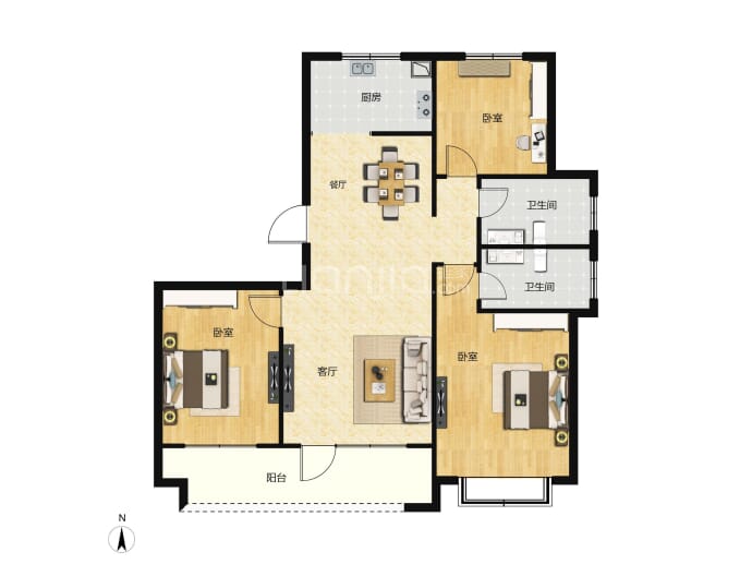 上海新城--建面 128.04m²