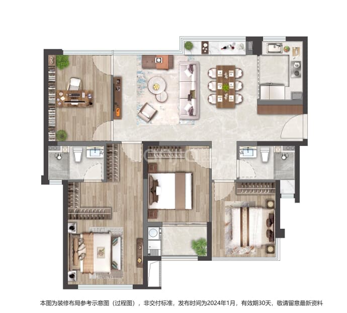 水晶芸溪5期--建面 130m²