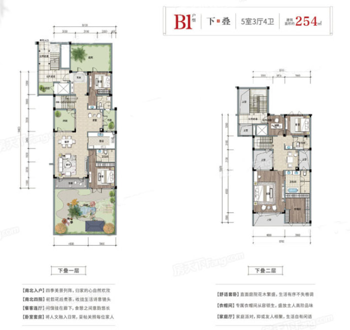 蓝城桃李春风--建面 254m²