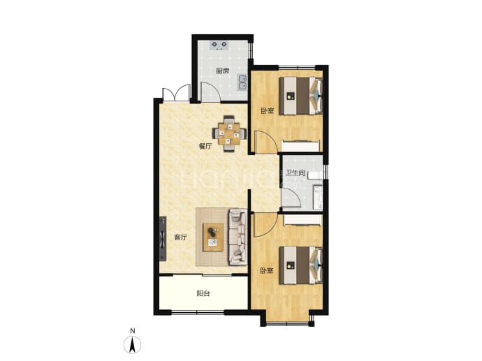 翰林书苑--建面 88.82m²