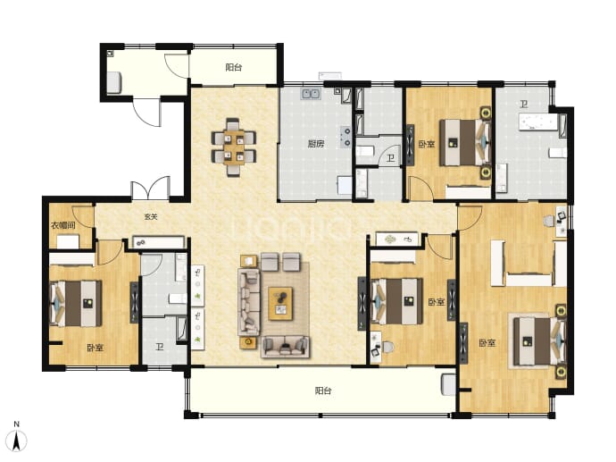 中建·太泽之星--建面 220m²