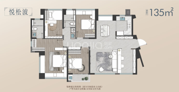 建发鲤悦--建面 135m²