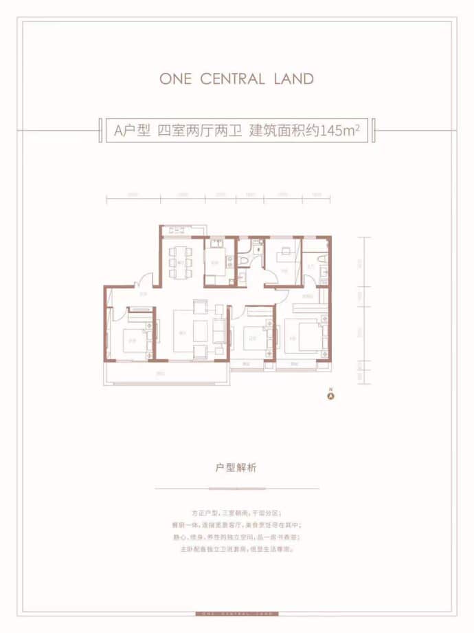 融创·观澜壹号--建面 145m²