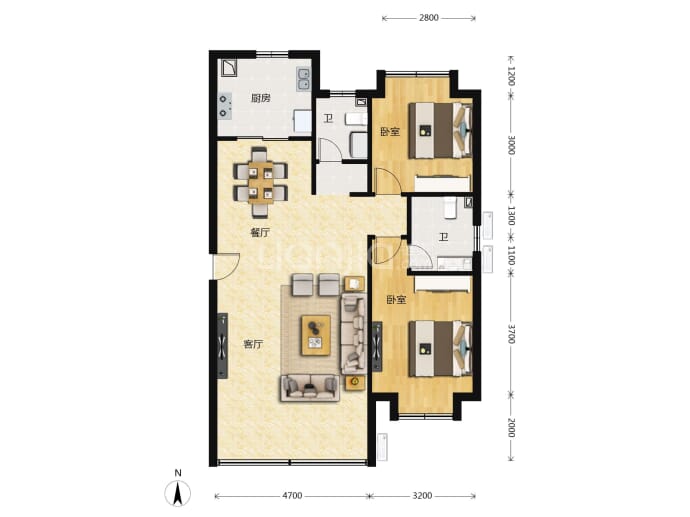 新秀城--建面 117m²