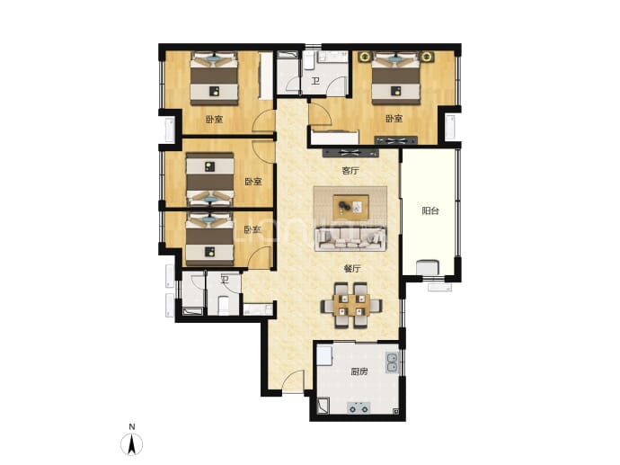海伦堡·玖悦云溪--建面 125m²
