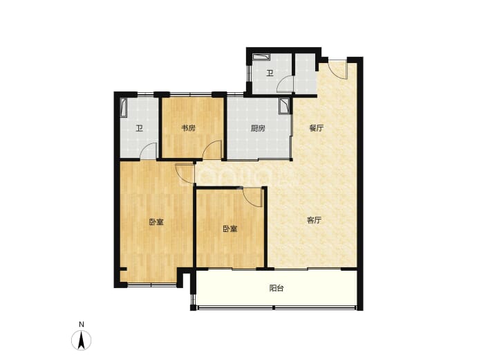 云珹瑧悦府--建面 103m²