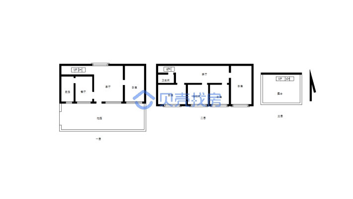 章华台三层楼房，简单装修，可以拎包入住-户型图