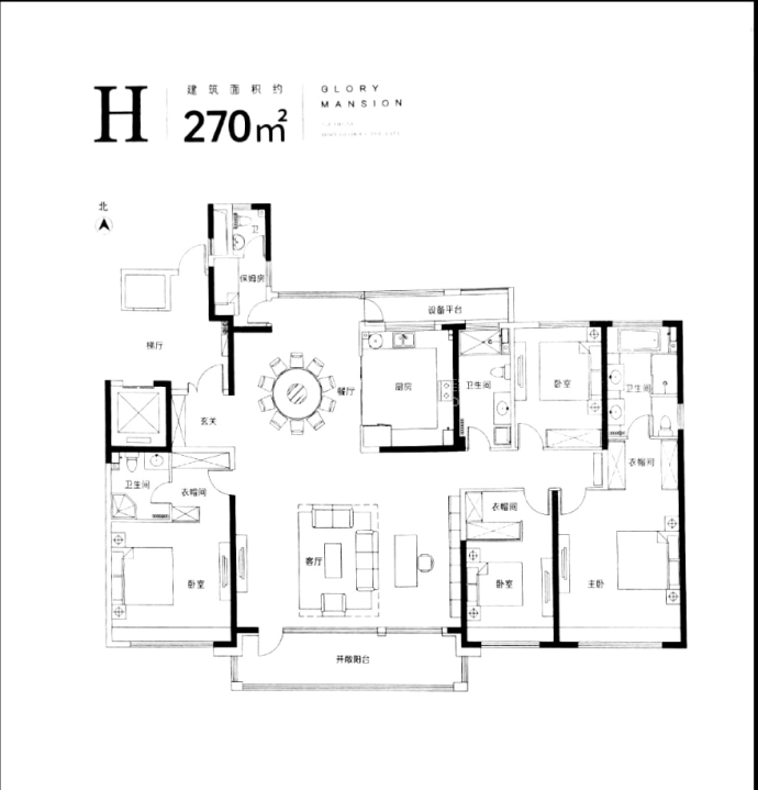 佰和荣筑--建面 270m²