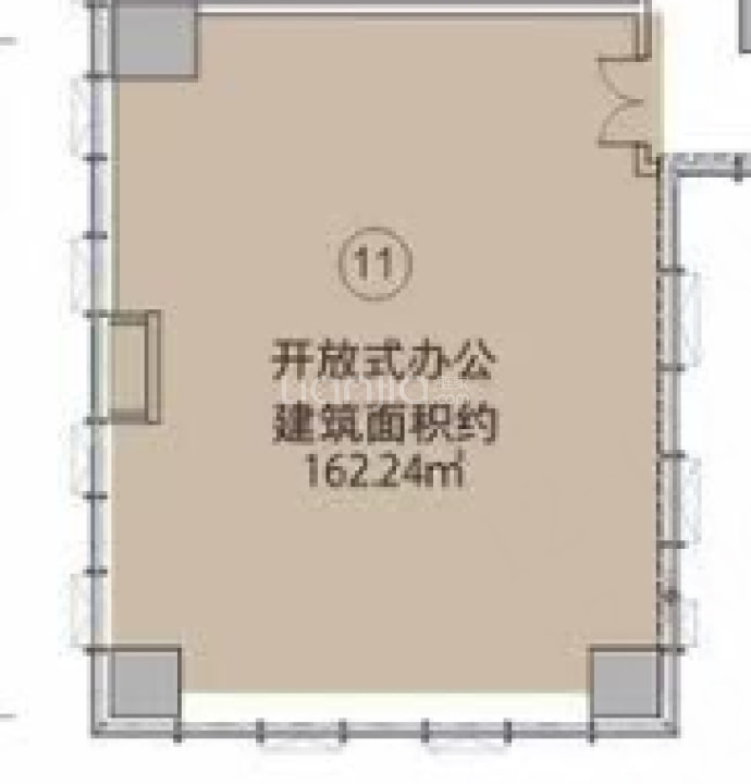 铭泰·建粤商务中心--建面 162.24m²