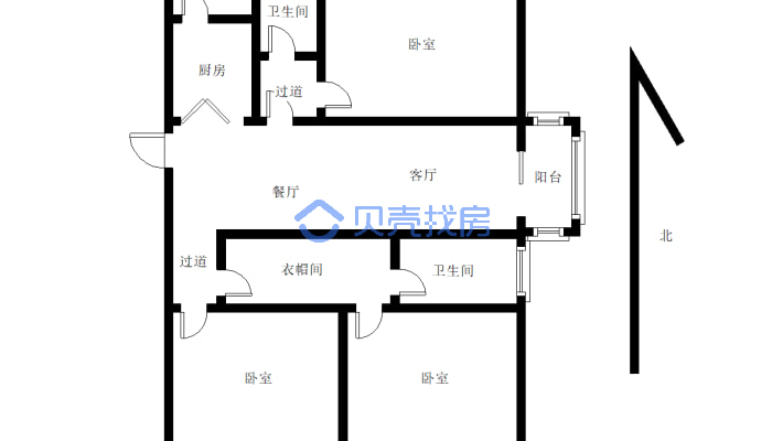 天润芙蓉：新小区，中间楼层，精装修，户型好，环境美-户型图