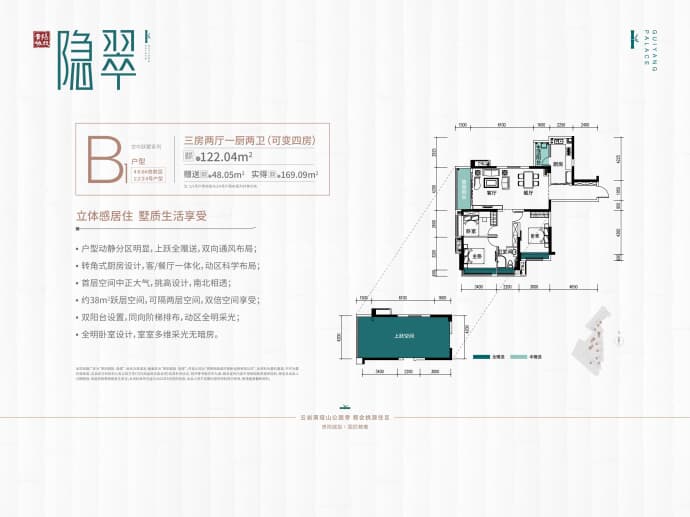 贵阳城投·隐翠--建面 122.04m²