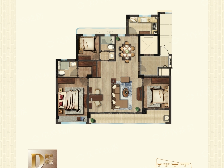 天璟誉府3室0厅0卫户型图