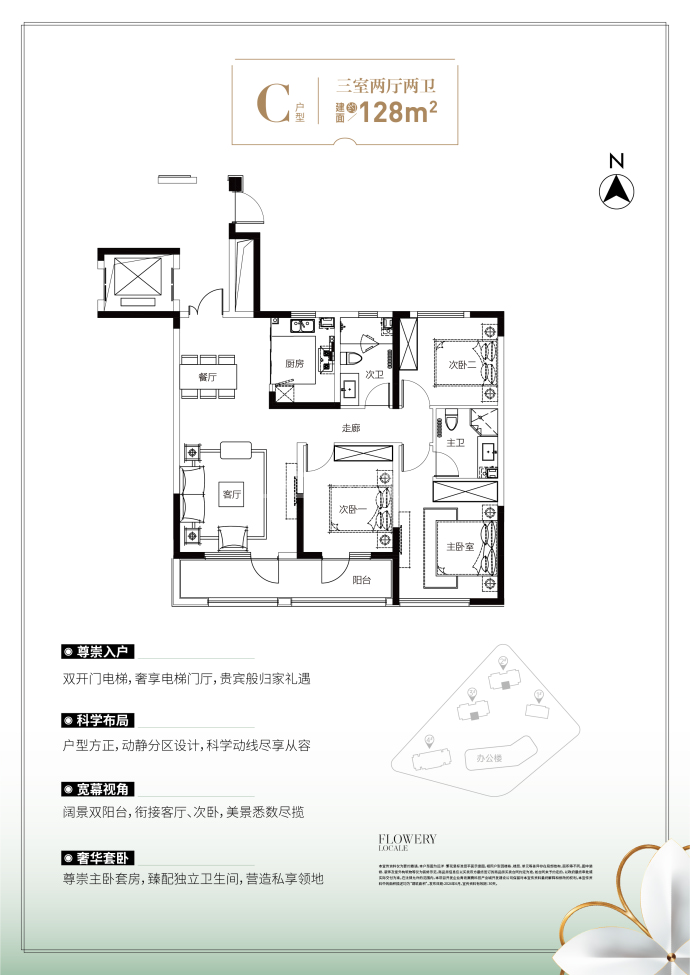 远洋繁花里--建面 128m²