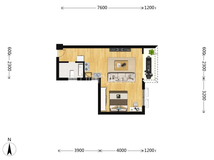 昊冠·天禧--建面 55m²