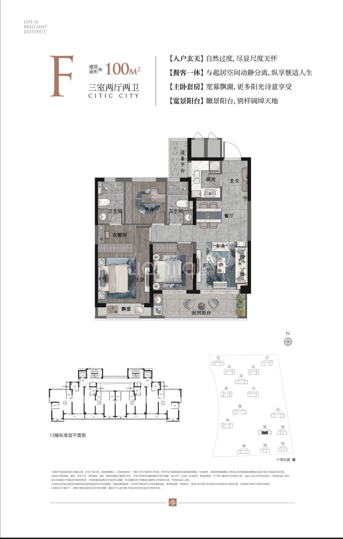 中信城--建面 100m²