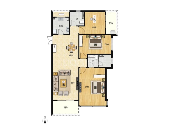 广汇湾--建面 123m²