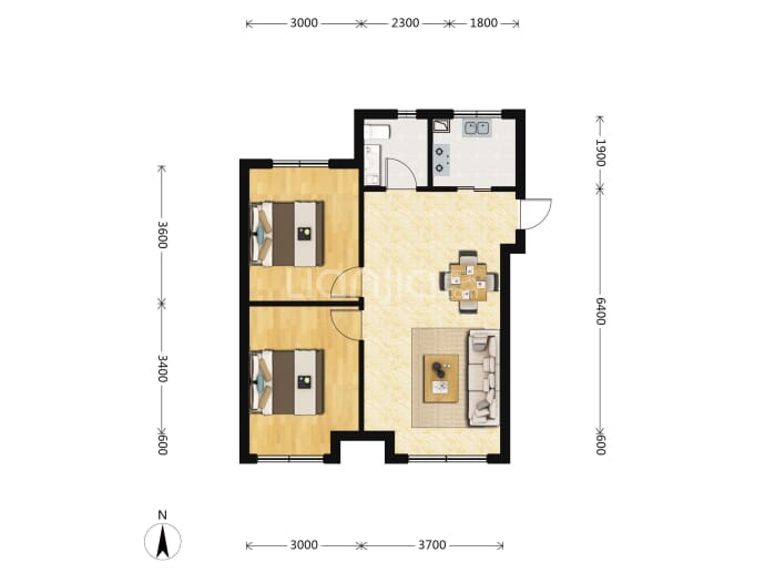 中央胜境--建面 74m²