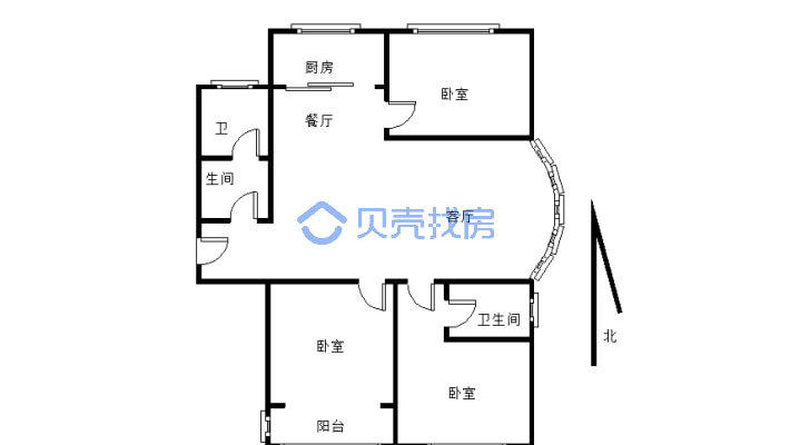 格林绿色港湾精装修拎包入住看房方便-户型图