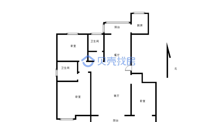 边户房，房间采光足，居住舒适，生活幸福指数高-户型图