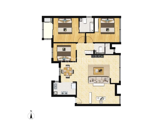 万益学府1号--建面 125m²