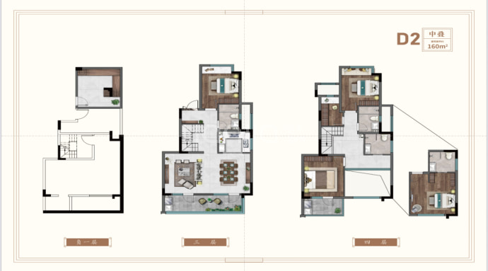 朱方绿城桃李云庐--建面 160m²