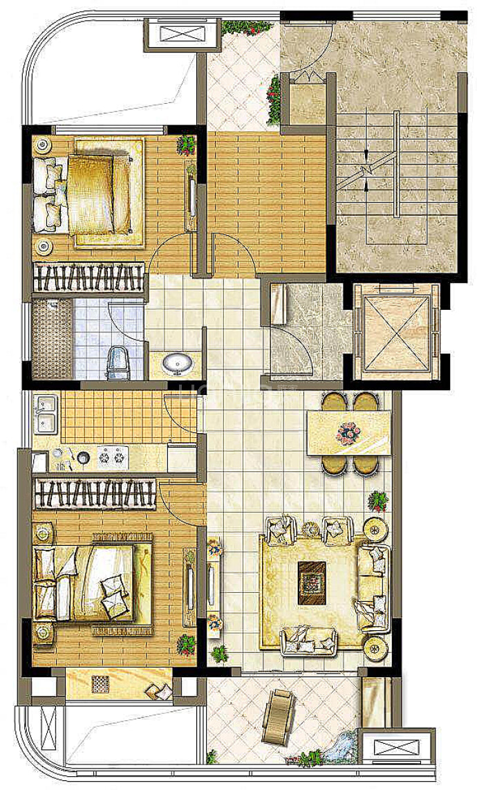 首开·美墅湾--建面 100.83m²