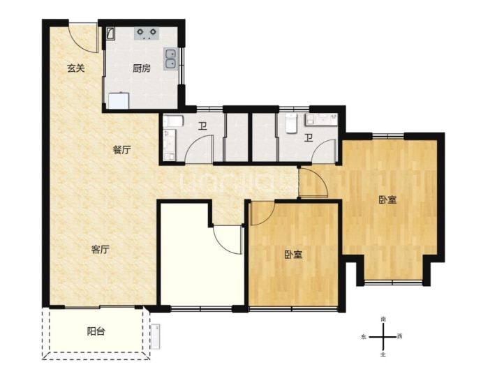 中海文锦国际--建面 84m²