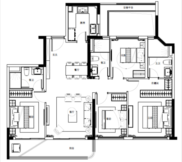 虹盛里--建面 144.9m²