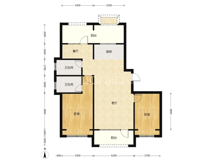 路弘·阳光华府--建面 109m²