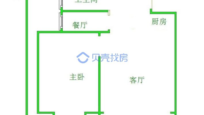 嘉兴青年新城 1室1厅 南-户型图