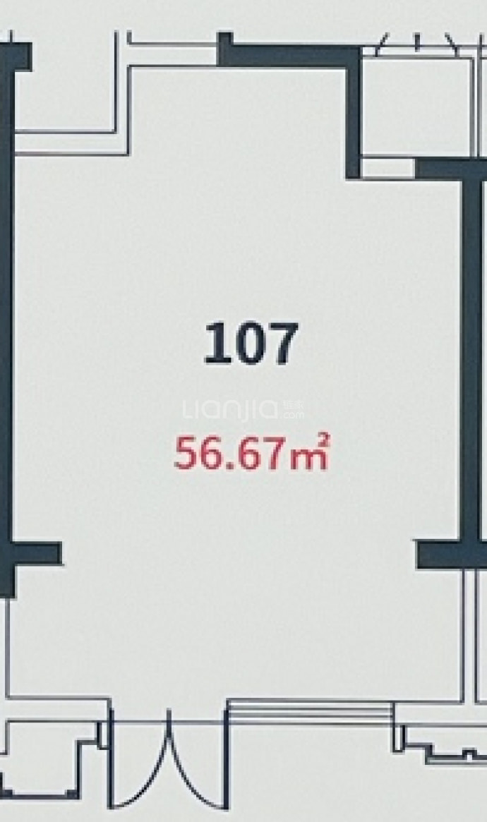 元垄城镜园--建面 56.67m²