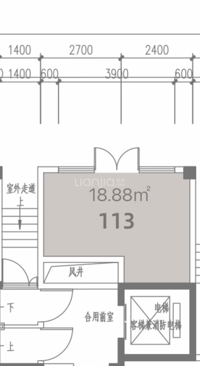 宏江溢彩年华二期--建面 18.88m²