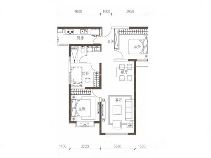 万盛·新天地--建面 102m²