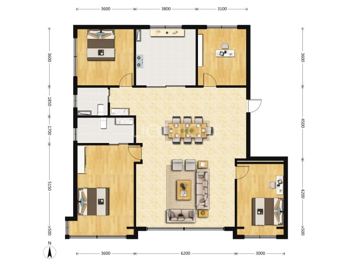 望京龙樾--建面 175m²